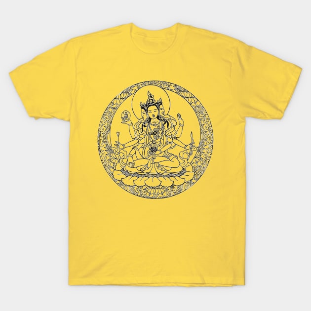 Buddha Mandala T-Shirt by Nuletto